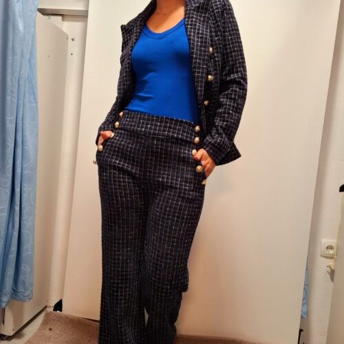 Eleganten ženski blazer/suknjič iz tvida - slika 4