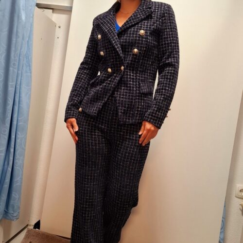 Eleganten ženski blazer/suknjič iz tvida - slika 6