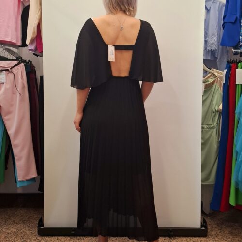 Ženska elegantna plisirana obleka - Image 5