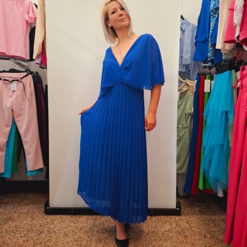 Ženska elegantna plisirana obleka-DARJA - slika 3