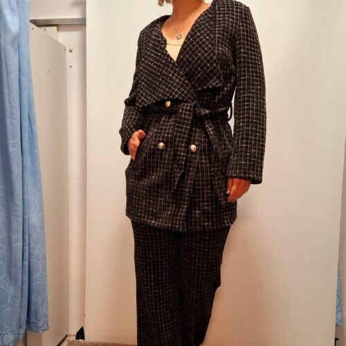 Eleganten ženski blazer/suknjič iz tvida - slika 4