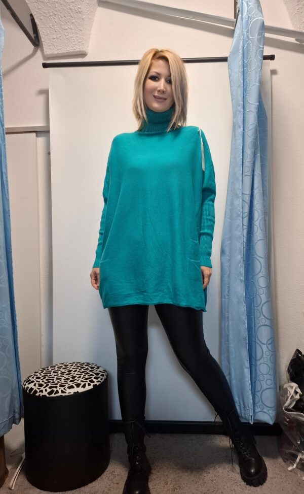 spletna-trgovina-z-zenskimi-oblacili-puli-turkiza-zelena