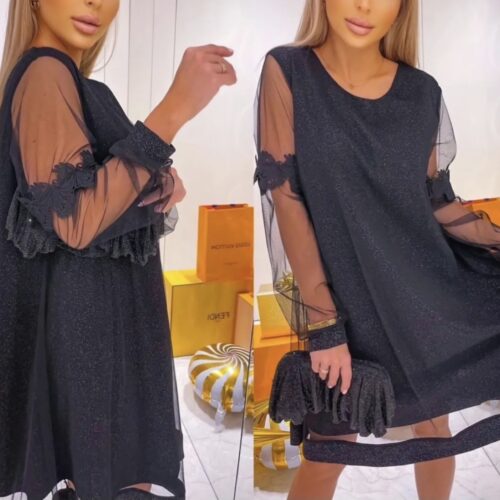 Ženska obleka ABIYI - slika 3