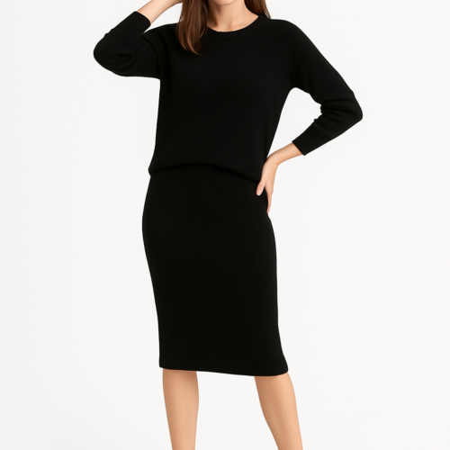 Ženska obleka+pulover - slika 1