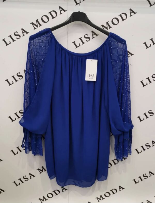 spletna-trgovina-z-zenskimi-oblacili-majica-z-blescicam-modra-novo-leto