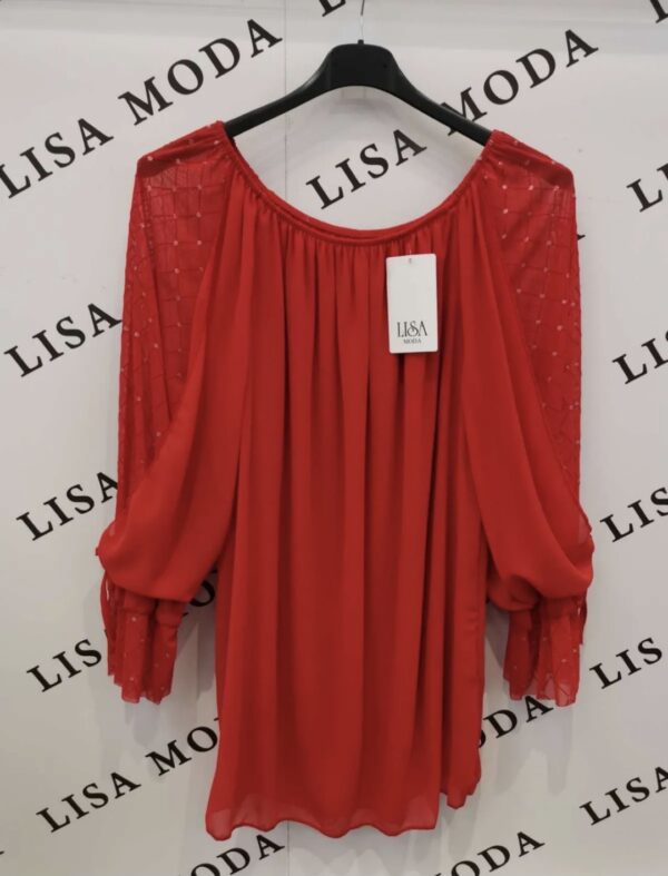 spletna-trgovina-z-zenskimi-oblacili-majica-z-blescicam-rdeca-novo-leto