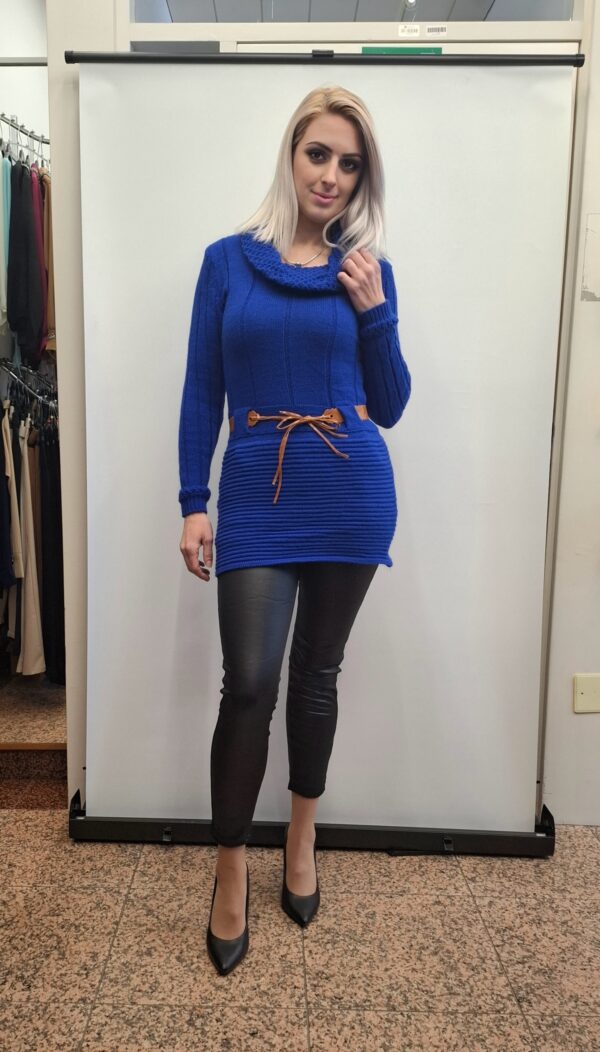 spletna-trgovina-z-zenskimi-oblacili-pleten-pulover-tunika-modra