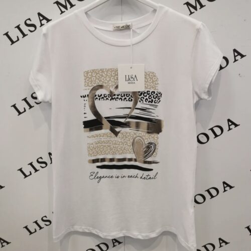 Ženska majica ABE - s kratkimi rokavi - slika 1