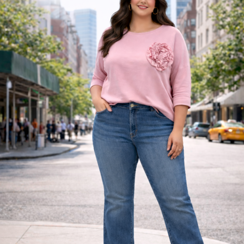 Ženska majica BRINA - roza - slika 1