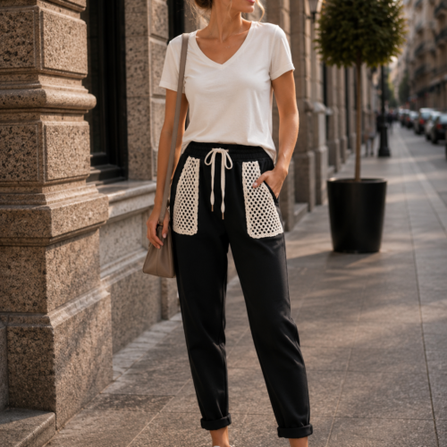 ANA - ženske casual hlače - slika 1