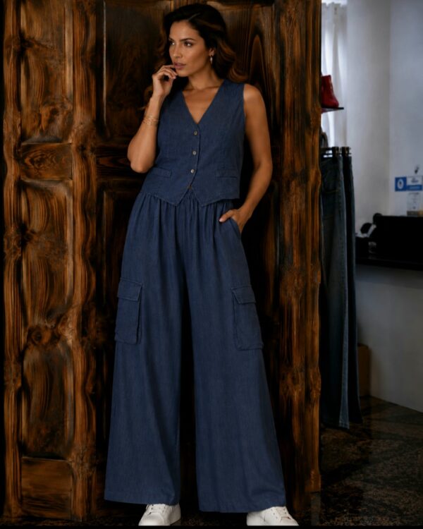 spletna-trgovina-z-oblacili-zenska-komplet-temno-modra-hlace-telovnik-jeans