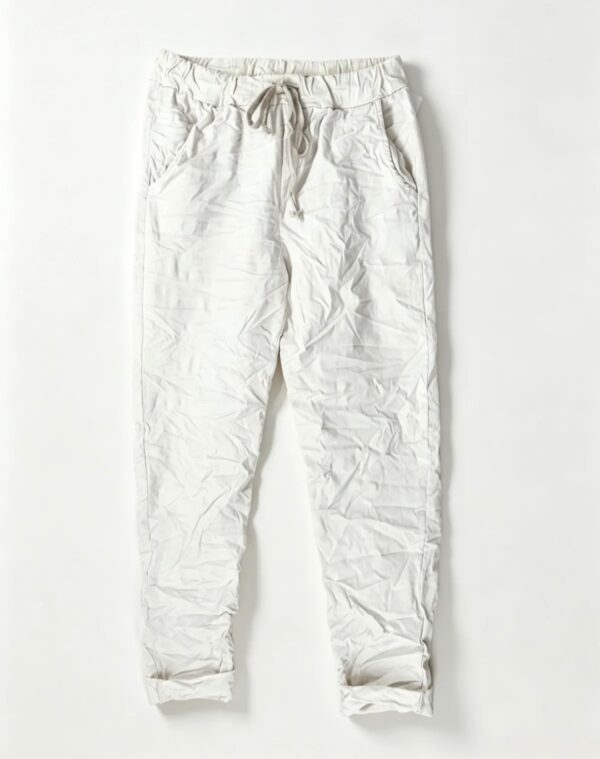 spletna-trgovina-zenska-oblacila-umazano-bele-casual-hlace-z-vrvico-tn-modno